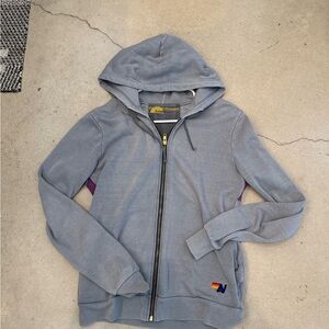 Aviator Nation, size small, zip up hoodie, good condition, rainbow back